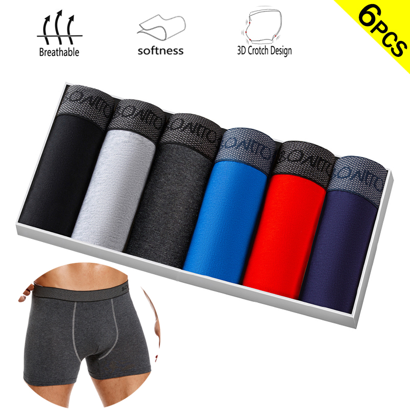 6 pz/pacco Boxer Slip di Color - Boxer Brief Pack Cotton recensione e prezzo
